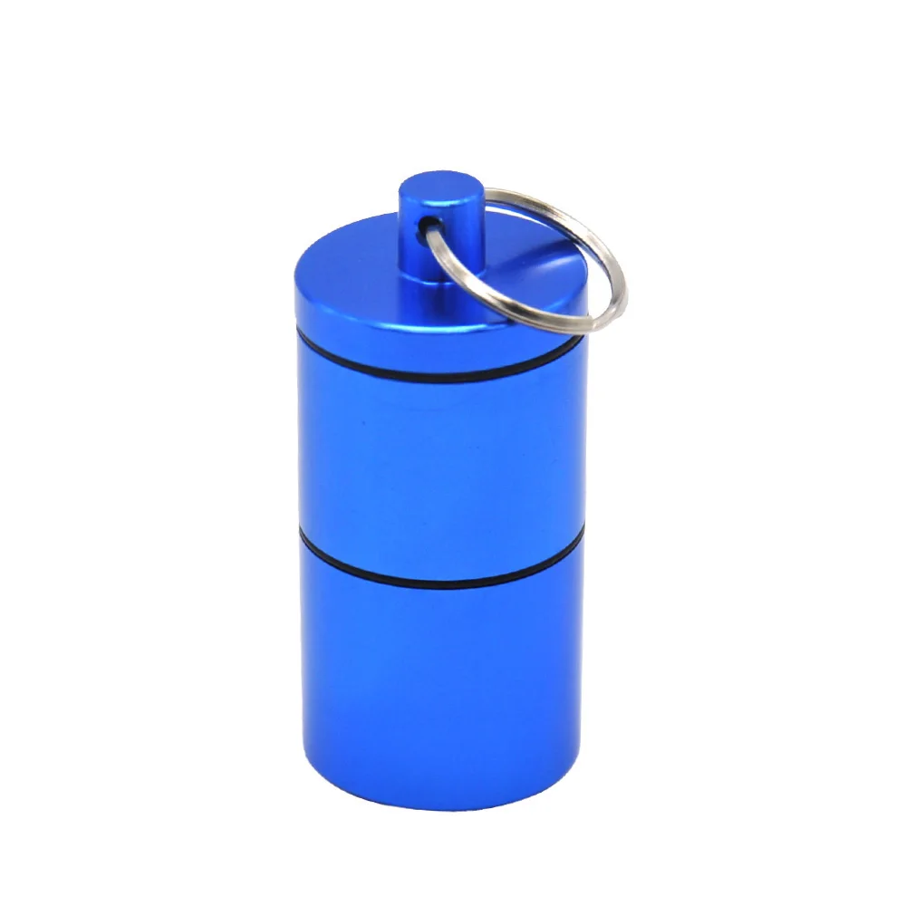 HORNET Stash Jar-герметичный, устойчивый к запаху алюминиевый контейнер для специй с 2 слоями, чехол для табака "вы можете собрать его самостоятельно" - Цвет: Blue