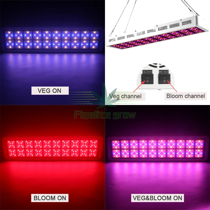 Полный спектр 1000 W 2000Wl светодиодный светать, CREE SMD3535 светодиодный светать для выращивания растений Бесплатная доставка