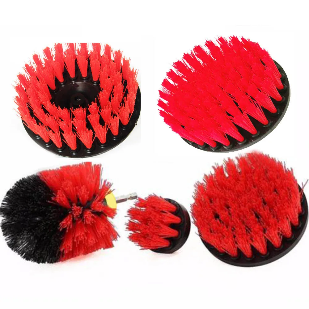 

3Pcs Car Cleaning Drill Brushes Set for Tile Grout Car Vehicle Boat RV Tub Cleaner Scrubber Washing Tools