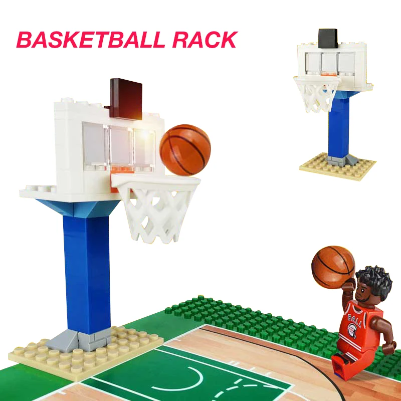 

TUKATO Basketball frame building blocks accessories parts detachable matching scene floor small particle basketball toy