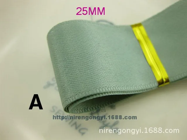 New 25mm Matte Riband Double Face satin ribbons DIY hair accessories bowknot materials Polyester Ribbons 5Mlot_13