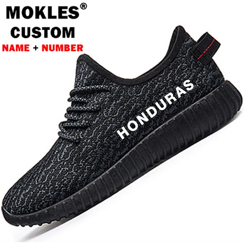 

HONDURA male shoes diy free custom made name number hnd couple shoes nation flag hn honduran spanish country college print photo