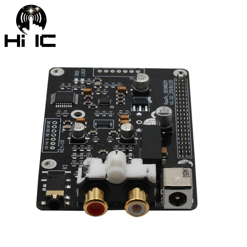 R38 ES9038Q2M ES9038 Q2M I2S 384K DSD 128 декодер DAC HiFi аудио цифровой плеер сетевой плата для Raspberry