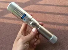 960 Tremendous Highly effective 450nm Blue Laser Pointer Pen Burning Excessive Energy Laser Pointer with Charger glasses Metallic Field