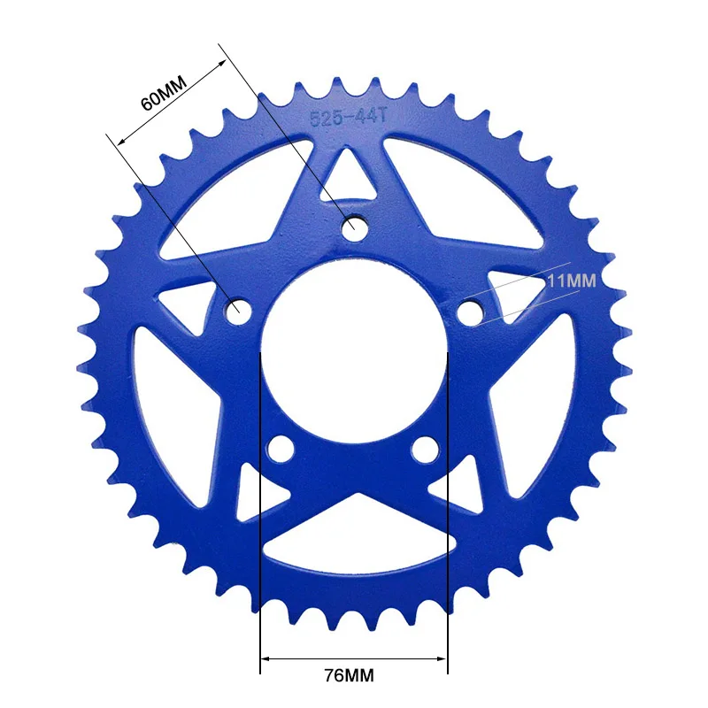 300CC Шестерня 44T диаметр 76 мм 525 мотоцикл Задняя цепная Звездочка для Бенелли 300# d