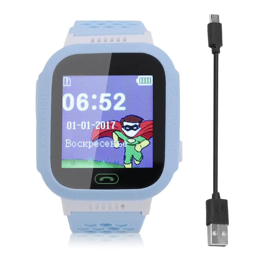 

Positioning Kids Wristwatch GPS Tracker Children Baby Safe Smart Watch For Android For IOS Anti Lost Monitor Support SIM card