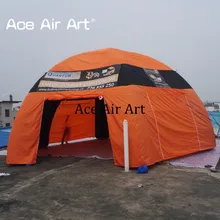 Монгольский стиль надувной паук структура купольная палатка со съемной стеной, полное покрытие Оксфорд палатка-паук для выставки