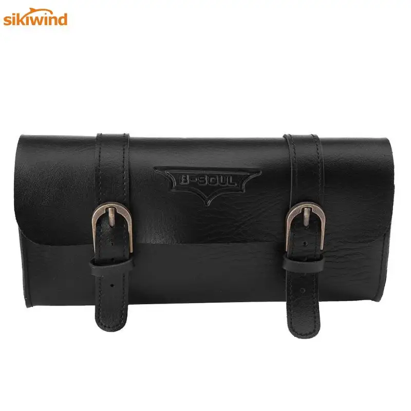 Perfect Retro Bicycle Tail Bag PU Leather Cycling Bag Saddle Pouch Tail Pannier Personalized Riding Vintage Bicycle Bike Bag Promotion 12