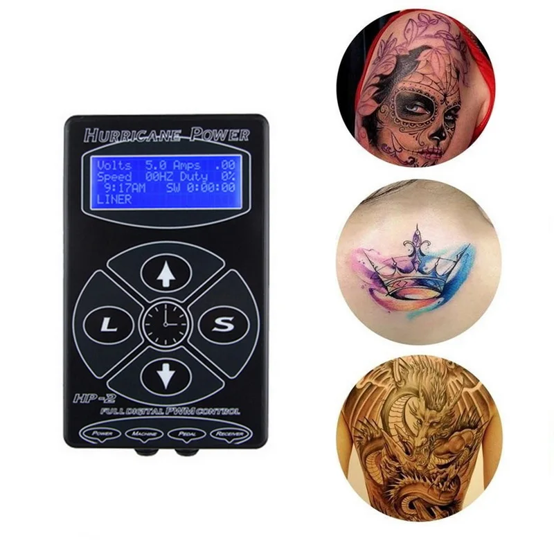 

Manooby New Professional Tattoo Power Supply Upgrade Tattoo Machine Smart Digital LCD Makeup Dual Supply Tattoo Supplies