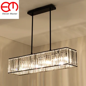 

Vintage Glass Crystal Chandelier Light Fixture Black Gold Cottage American Style Lamp Hanging Light Lighting ceiling ZDD0092