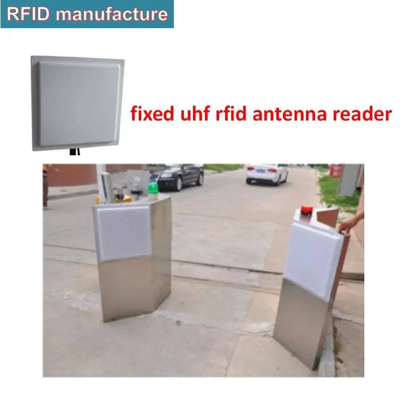 Пассивный UHF rfid дальнего радиуса действия интегрированный считыватель антенна 1-15 м для парковки автомобиля/Персональный контроль доступа с бесплатной картой этикетка, образец