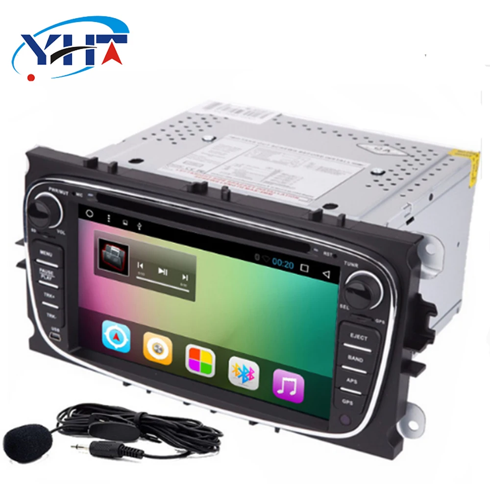 Автомагнитола 2DIN 7 дюймов четырехъядерный процессор 1 + 16 ГБ Android 600 DVD плеер Wi Fi GPS CD
