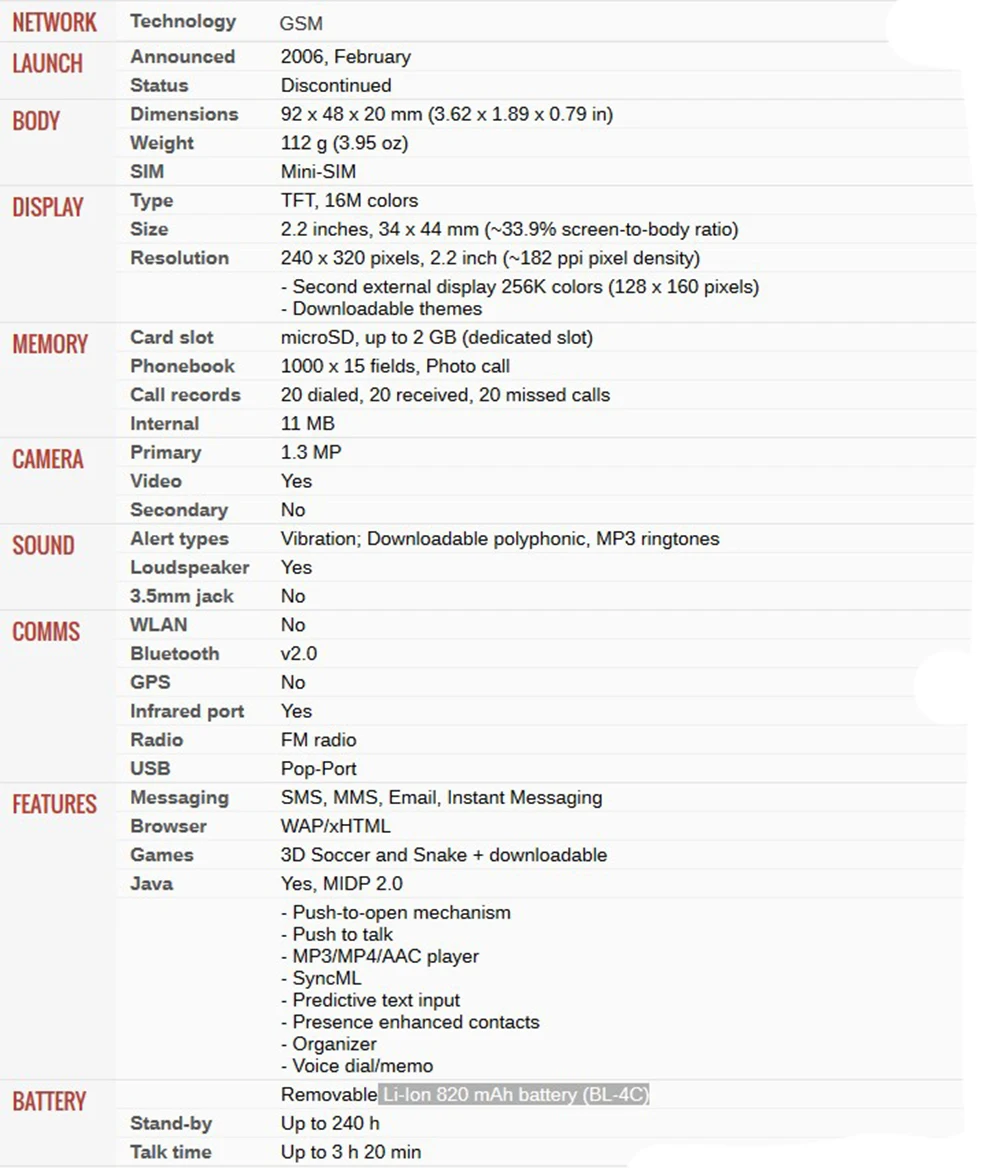 Разблокированный 6131 Мобильный телефон Nokia 6131 дешевая GSM камера FM Bluetooth хорошее качество телефон