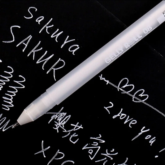 SAKURA 8mm Professional White Highlighter Pen Liner Sketch Markers