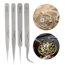 Профессиональный антимагнитно-Кислотный дизайнерский Пинцет из нержавеющей стали с высокой твердостью ремонт часов аксессуар инструмент для часовщика a