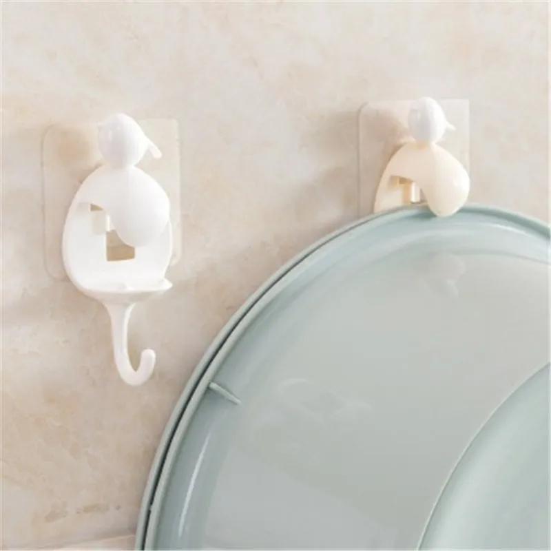 1pc Plastic Storage Punch Free Hook Wall Washbasin Creative Hanger Bathroom Strong Hanging Basin Rack | Дом и сад