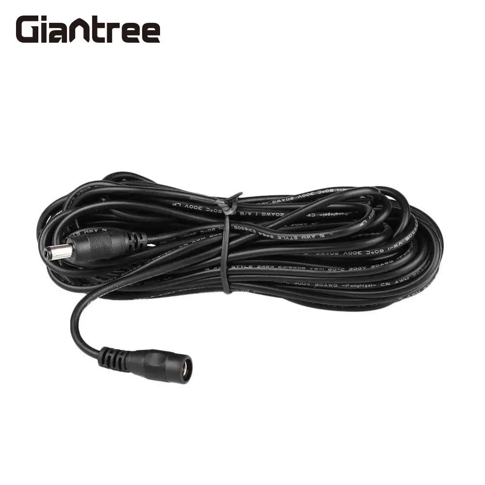 

giantree Power Supply Extension Cable For Camera DC Light Strip CCTV DVR Connector wire