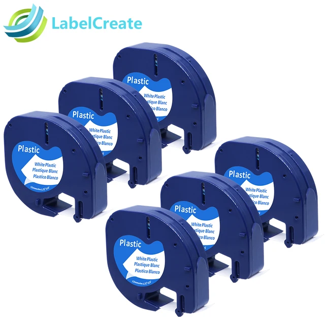 Special Price 6 Packs Compatible for DYMO LetraTag Tape 91201 91221 Black on White 12mm Plastic for DYMO Label Maker DYMO LT Label Printer Special Price 6 Packs Compatible for DYMO LetraTag Tape 91201 91221 Black on White 12mm Plastic for DYMO Label Maker DYMO LT Label Printer