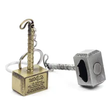 Marvel Infinity War Super Hero Avengers Thor Hammer Bottle opener keychain Collection Action Figure Toys B529 29cm thor s hammer toys new avengers super heroes thor hammer cosplay toy plastic hammer action figures for kids christmas gifts