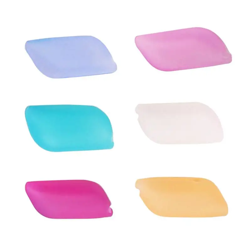 

6Pcs Toothbrush Holder Head Case Cap Eco-Friendly Silicone Cover Portable Travel Toothbrush Holder Bathroom Accessories