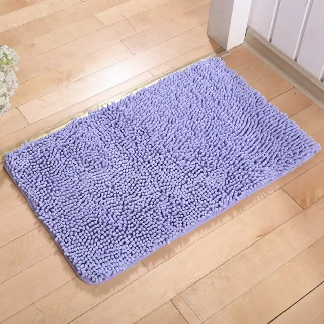 50*80 см/19,68*31,49 дюйма микрофибра коврик для ванной нескользящие коврики для ванной комнаты - Цвет: Лиловый