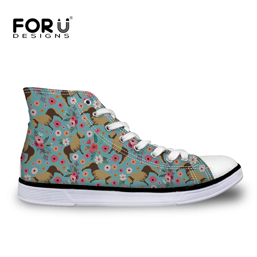 

FORUDESIGNS Women Sneakers Funny Short-legged Horse Pattern Comfortable Casual Flat Ladies Shoes Female Footwear Tenis Feminino