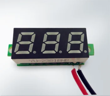 

100x Red LED display Mini Digital 4.5v-30v Voltmeter tester Voltage Panel Meter For Electromobile Motorcycle car motorbike