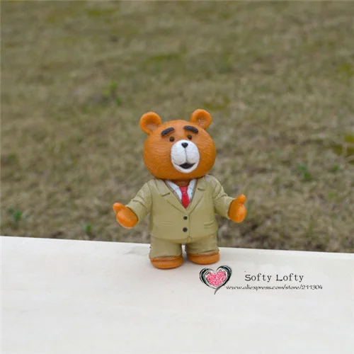 Ted Mans Teddy Bear Mini Figures 6pcs - 6