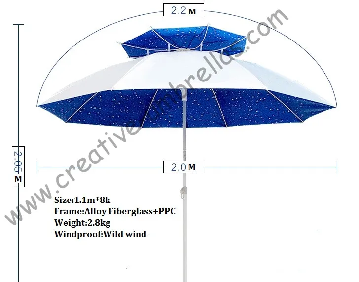 Универсальный Регулируемый Зонт Doxford 2 м диаметр 70 т|outdoor umbrella|anti uvumbrella umbrella |