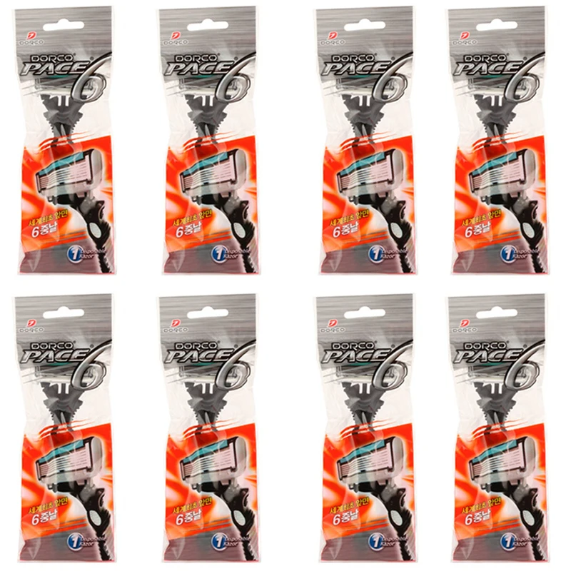 

Professional 8pcs/pack Quality Shaving Machine 6-Layer Safety Razor Blades Manual Shaving Shaver Face Care Beard Hair Remover