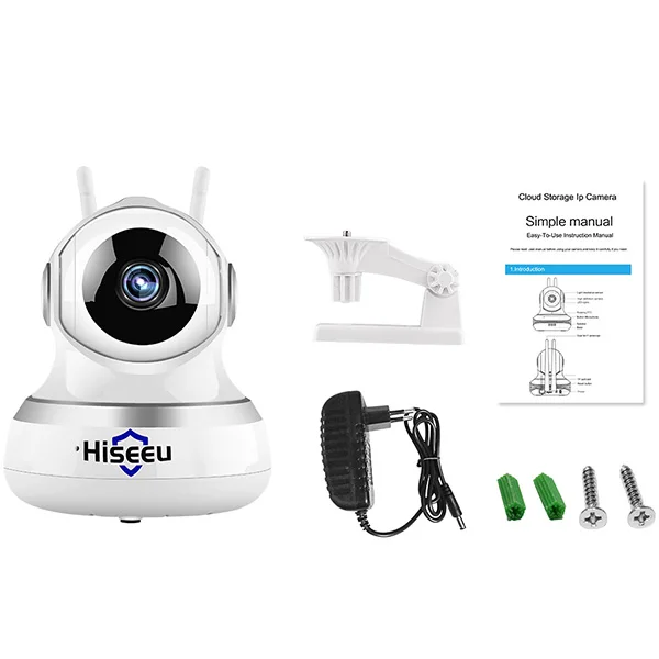 Hiseeu FE1 1080P 2MP WiFi IP камера видеонаблюдения P2P Домашняя безопасность двойная