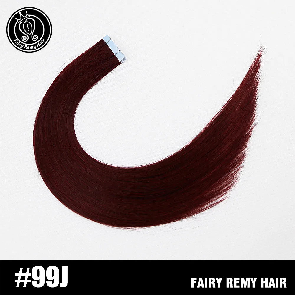 Накладные Человеческие волосы Remy на Клейкой Ленте, 20 дюймов, натуральные человеческие волосы Remy на клейкой ленте, платиновый блонд, 2 г/шт., 40 г, сказочные волосы remy - Цвет: # 99J