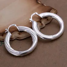 Модное серебряное кольцо с покрытием в виде капель с кристаллами в форме Для женщин 925 ювелирные изделия с серебряным покрытием для Для женщин витые серьги E155/LUQCSOHRE155