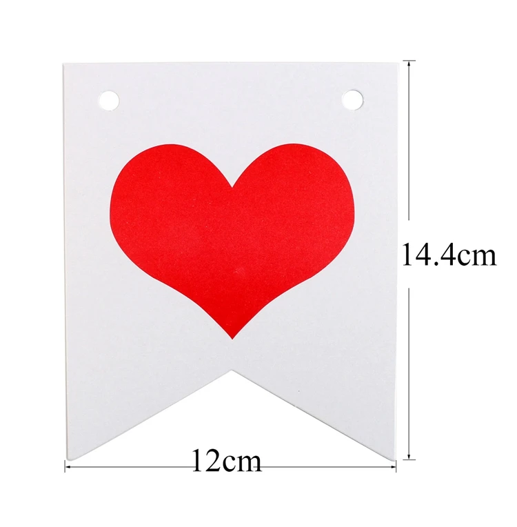 White Just Married Paper Banner Wedding Party Details Decorations Garland For Photo Heart Marriage Decor Rose Gold Streamer