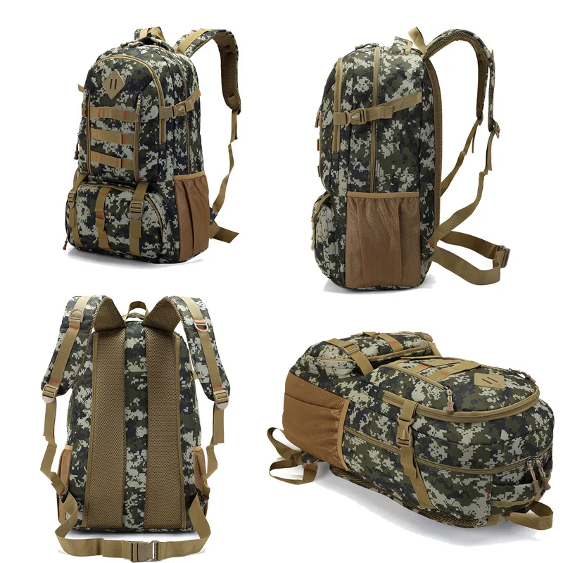 6 Color Unisex Sports Bag Hunting Backpack Military Tactical Backpack Rucksack Outdoor Bags Waterproof 50L Travel Backpacks Bag