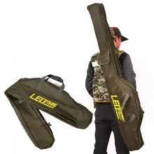 1,5 м Универсальная Складная 420D Ткань Оксфорд мешок рыболовной удочки Ткань Оксфорд 2 отделения рыболовная удочка, принадлежности сумка для хранения