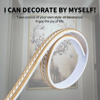 

PVC decorative soft line wallpaper edge strip background wall molding line