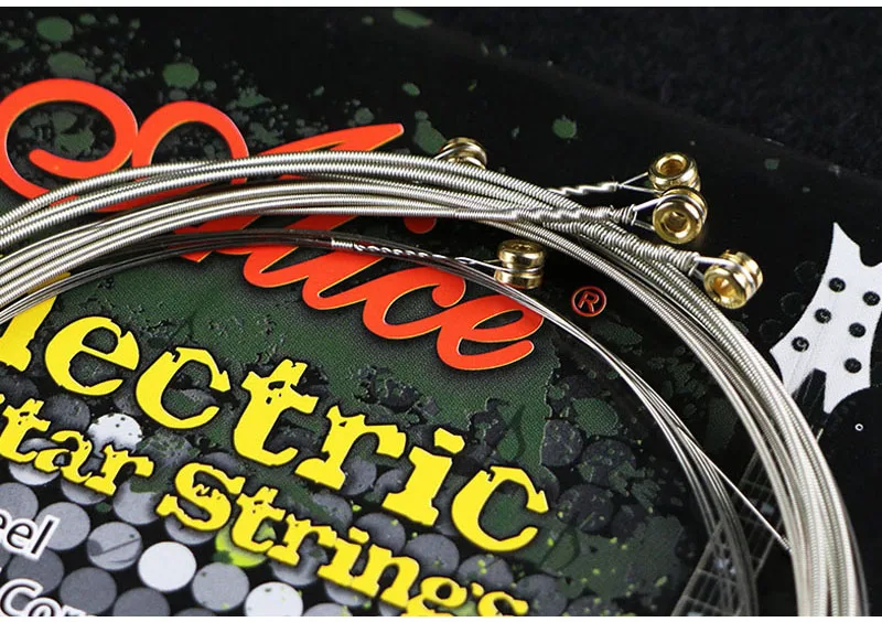 ALICE AE530-SL Electric Guitar Strings 1st-6th Super Light.009-.042 Nickel Alloy Wound Full Set Hexagonal Core