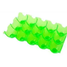 Adeeing портативный складной пластиковый лоток для яиц держатель Контейнер для хранения яиц(15 яиц-зеленый