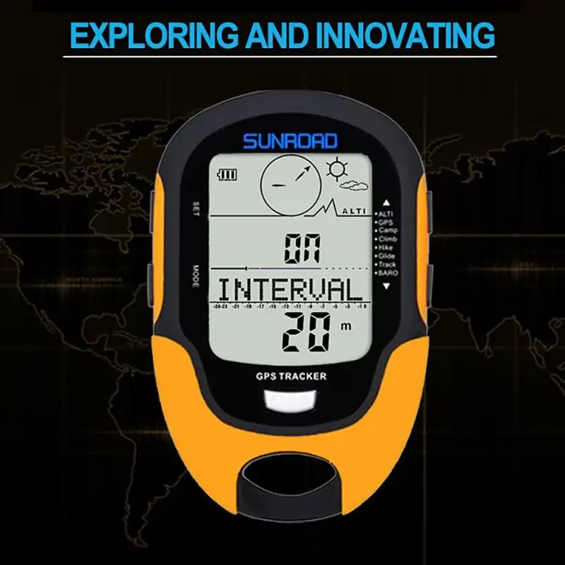 SUNROAD водонепроницаемый FR510 барометр компас открытый альпинистский альтиметр Инструменты 100x66x20 мм