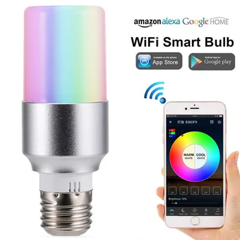 

Multicolor Wake-Up Lights Smart WIFI Bulb Dimmable LED Bulb Light Bulb APP Remote Control Works with Alexa Google Home