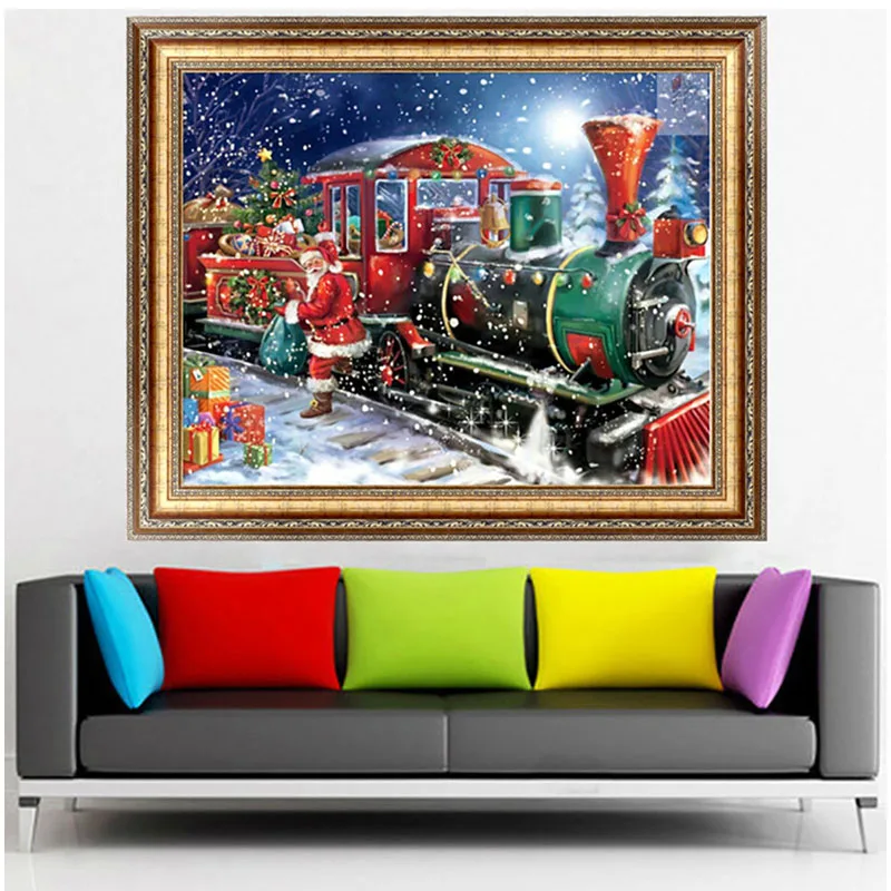 

2019 New Christmas Diamond Embroidery 5d Diamond DIY Painting Cross Stitch