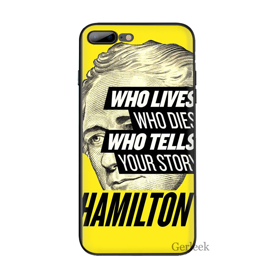Чехол для телефона Hamilton Music Lyrics iPhone 6 6S 5 5S SE XR X XS MAX 8 7 Plus|Чехлы-накладки| |