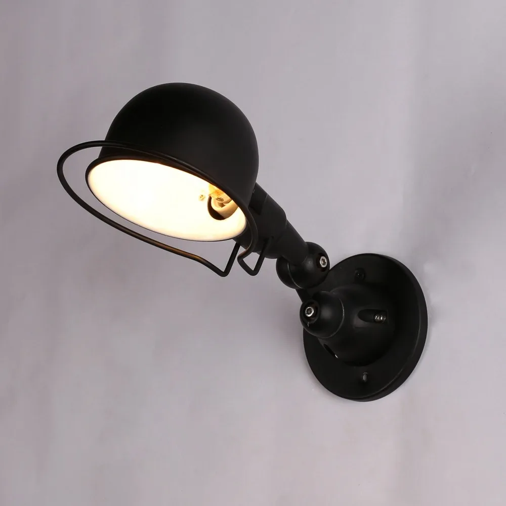 

Wall Lamp Vintage Edison E14 Wall Light Industrial Mechanical Arm France Jielde Reminisce Retractable Black/White case Light