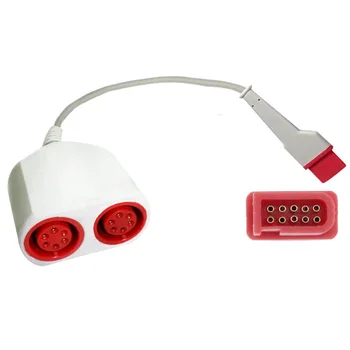 

For Spacelab IBP Adapter Cable 90496 and 91496 10pin to 6pin*2 Spacelab 700-0028-00 pressure transducer IBP adapter cable