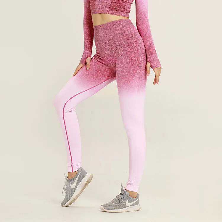 

gradient seamless pants yoga leggings women sport fitness energy high waist gym clothing