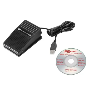 

1pcs ROHS USB Pedal Control Keyboard Mouse Plastic Momentary Foot Controller Pedal Switch Foot Switch