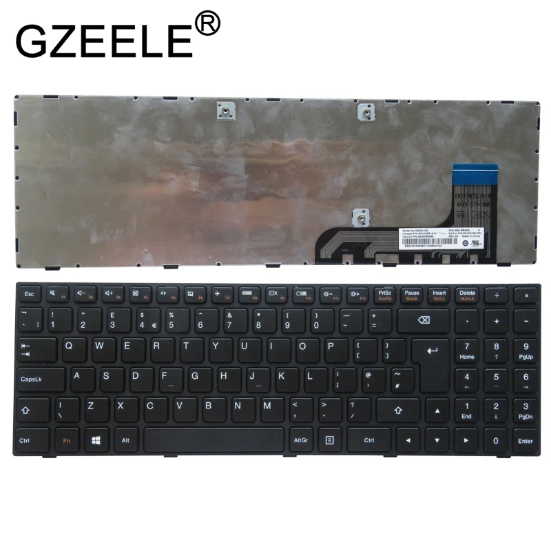 

Новая клавиатура GZEELE UK для ноутбука LENOVO ideapad 100-15 100-15IBY 300-15 B50-10, Черная