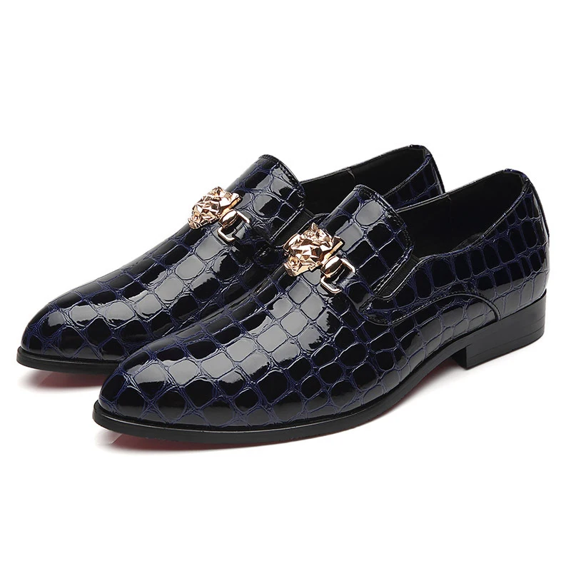 Preto Verão De Sapatos Designer Couro Sociais Rugas Msw8118166 68 azul 28 Formal Homens vermelho Elegante Mens vOH1I5nWq