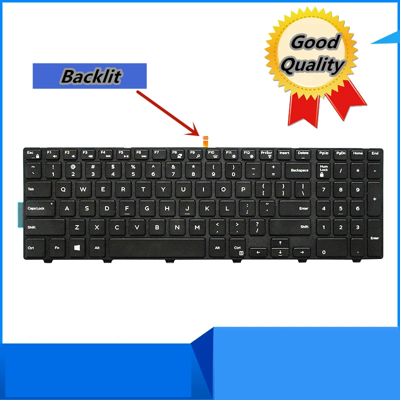 Сменная Клавиатура для ноутбука Dell Inspiron 15 3541 3542 3543 3551 3558 3559 английская клавиатура
